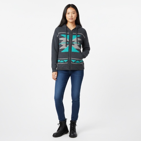 KISMET Aztec Hooded Sweater - Picture 1 of 4